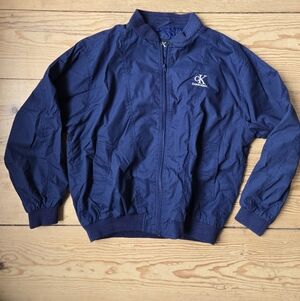 Calvin Klein CK Navy Bomber Jacket Men’s Size M
